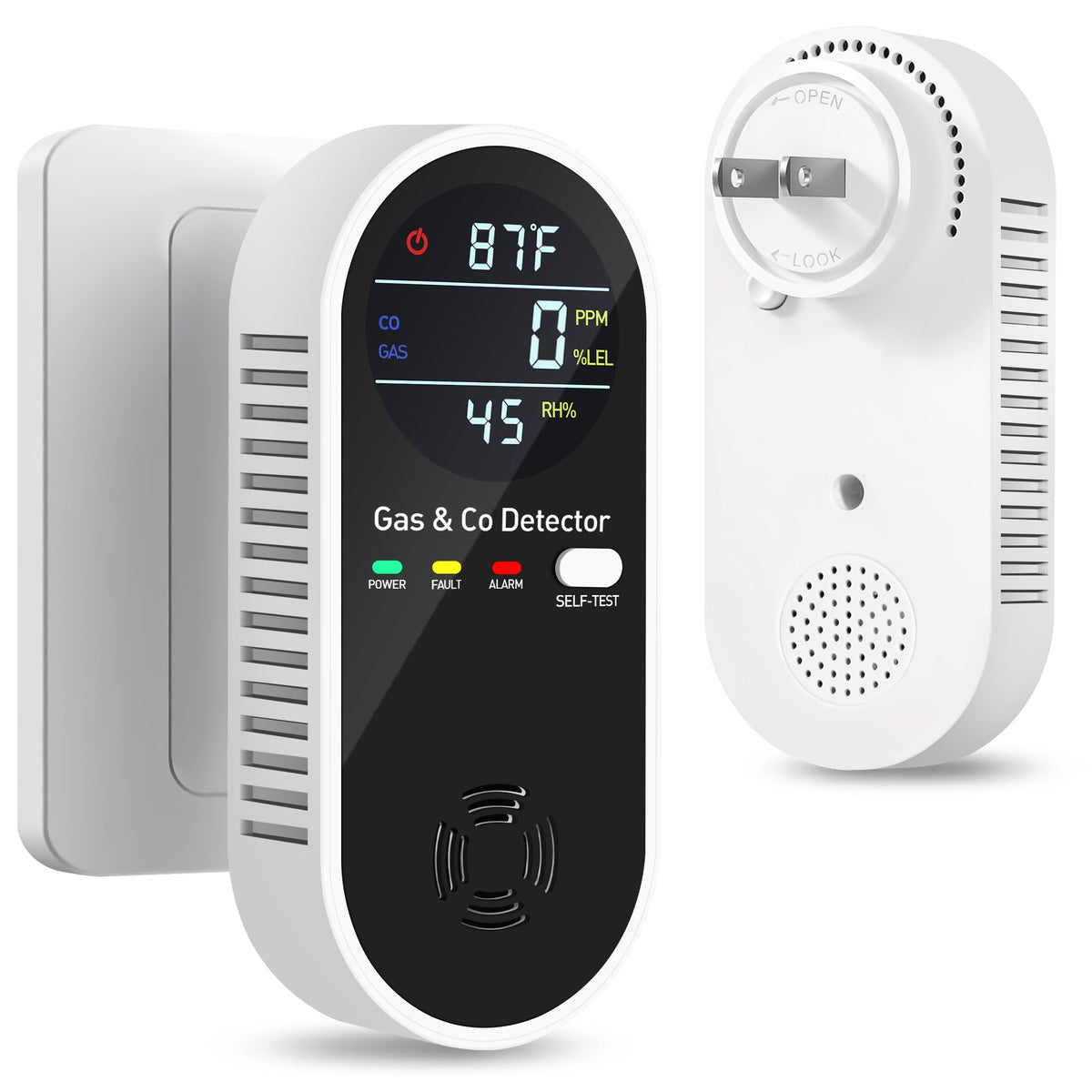 Ultimate Dual CO & Gas Detector with Real-Time Display – 24/7 Home Protection
