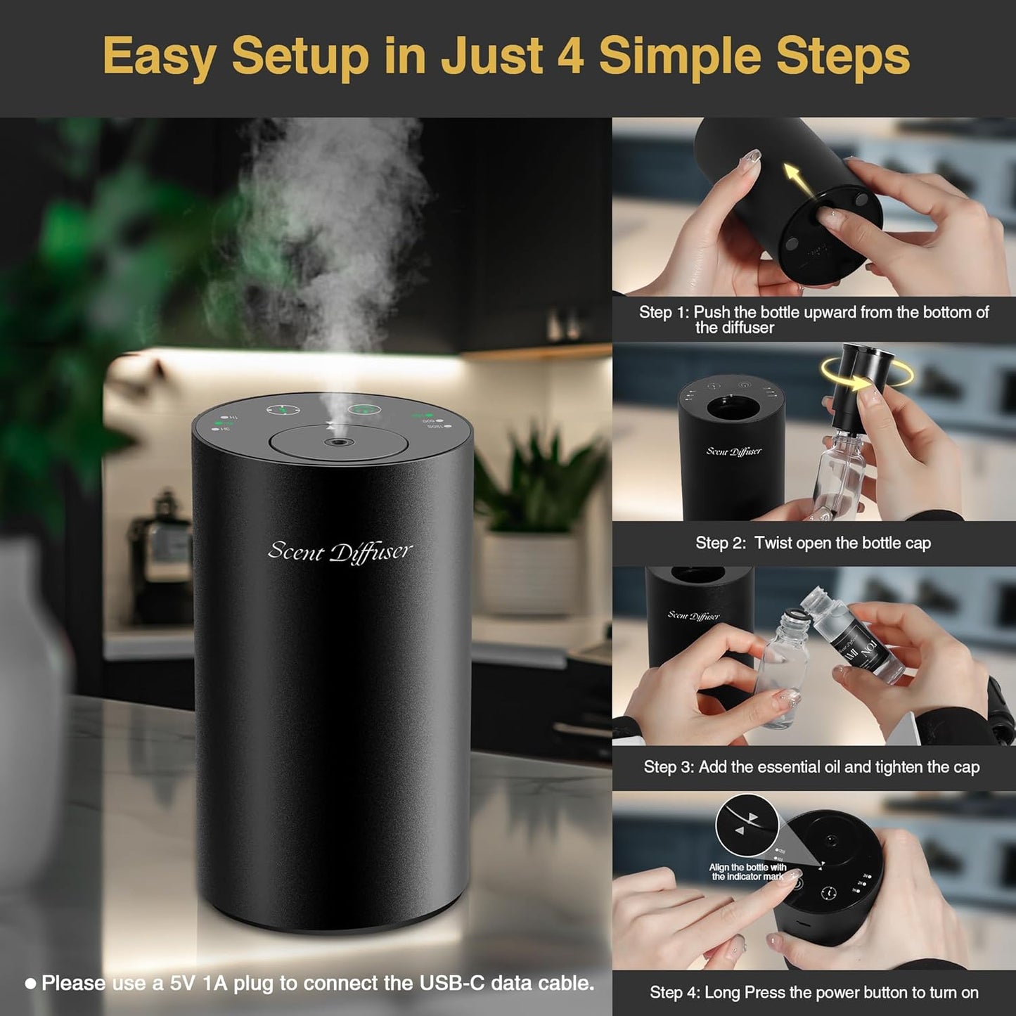 Scentdinbor Scent Diffuser Mini
