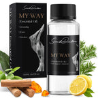 Scent Dinbor MY WAY essential oil 120ml (4.05 fl oz) with black gift box — cedar, bergamot and sandalwood, grounding warm timeless